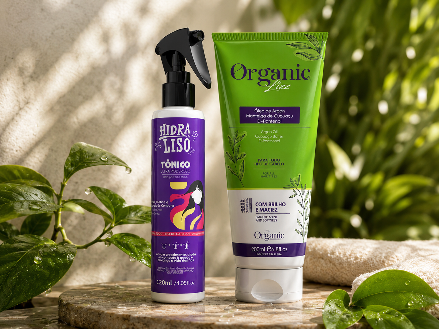 Kit Explosão Capilar: Creme Antiqueda + Tônico de Crescimento | Frete Grátis — Últimas Unidades
